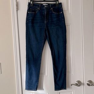 Loft NWOT curvy skinny high waisted jeans dark wash 27 4